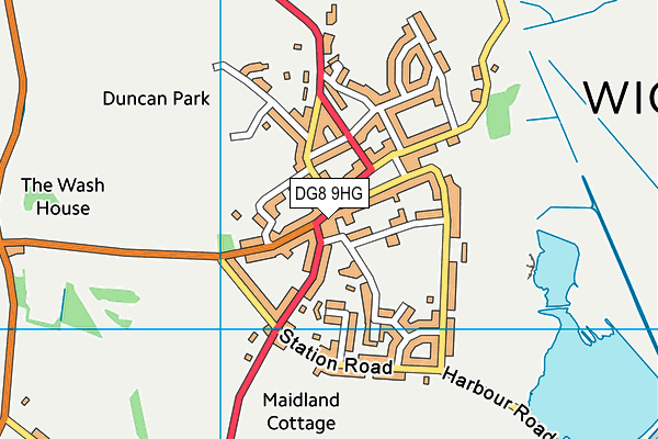 DG8 9HG map - OS VectorMap District (Ordnance Survey) DG8 9HG map - OS VectorMap District (Ordnance Survey)