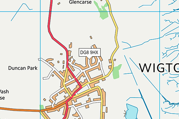 DG8 9HX map - OS VectorMap District (Ordnance Survey) DG8 9HX map - OS VectorMap District (Ordnance Survey)