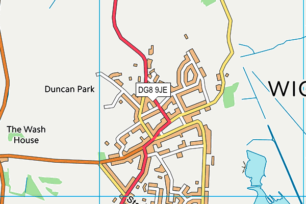 DG8 9JE map - OS VectorMap District (Ordnance Survey)