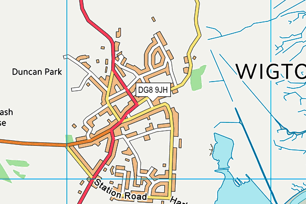 DG8 9JH map - OS VectorMap District (Ordnance Survey) DG8 9JH map - OS VectorMap District (Ordnance Survey)