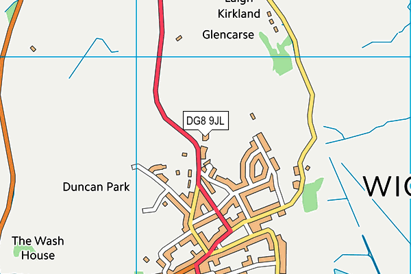 DG8 9JL map - OS VectorMap District (Ordnance Survey) DG8 9JL map - OS VectorMap District (Ordnance Survey)