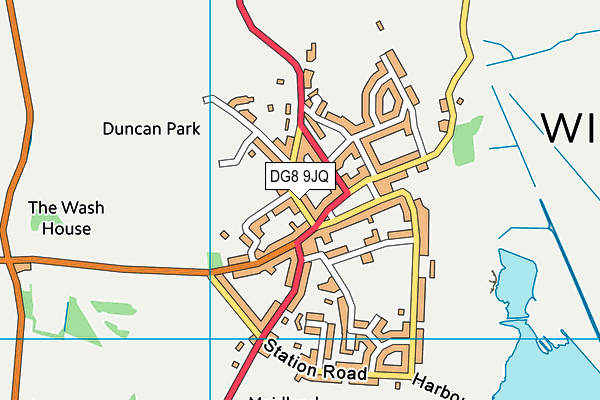 DG8 9JQ map - OS VectorMap District (Ordnance Survey) DG8 9JQ map - OS VectorMap District (Ordnance Survey)