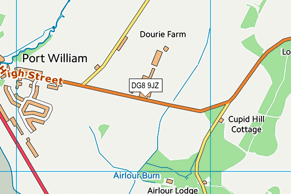 DG8 9JZ map - OS VectorMap District (Ordnance Survey) DG8 9JZ map - OS VectorMap District (Ordnance Survey)