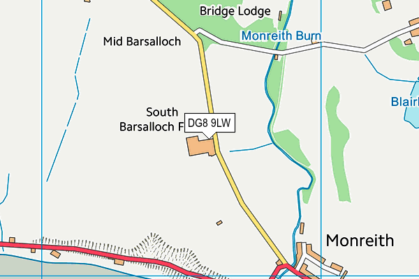 DG8 9LW map - OS VectorMap District (Ordnance Survey) DG8 9LW map - OS VectorMap District (Ordnance Survey)