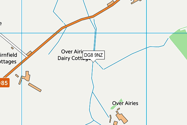 DG8 9NZ map - OS VectorMap District (Ordnance Survey) DG8 9NZ map - OS VectorMap District (Ordnance Survey)