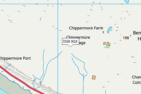 DG8 9QX map - OS VectorMap District (Ordnance Survey) DG8 9QX map - OS VectorMap District (Ordnance Survey)