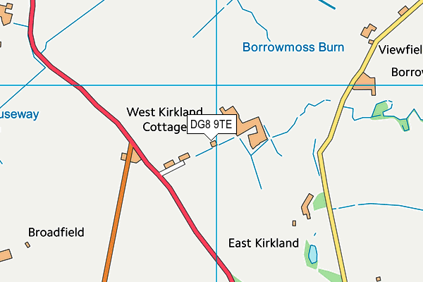 DG8 9TE map - OS VectorMap District (Ordnance Survey) DG8 9TE map - OS VectorMap District (Ordnance Survey)