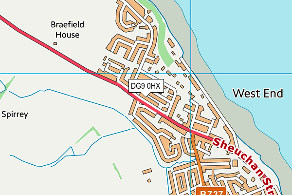 DG9 0HX map - OS VectorMap District (Ordnance Survey) DG9 0HX map - OS VectorMap District (Ordnance Survey)
