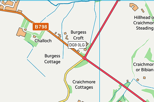 DG9 0LG map - OS VectorMap District (Ordnance Survey) DG9 0LG map - OS VectorMap District (Ordnance Survey)