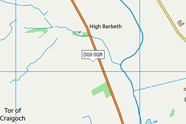 DG9 0QR map - OS VectorMap District (Ordnance Survey) DG9 0QR map - OS VectorMap District (Ordnance Survey)