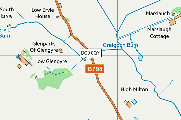 DG9 0QY map - OS VectorMap District (Ordnance Survey)