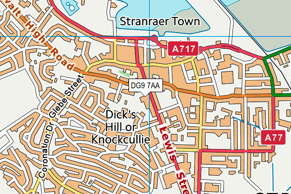 DG9 7AA map - OS VectorMap District (Ordnance Survey)