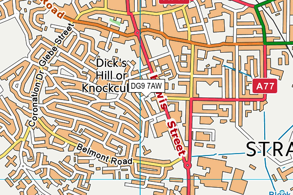 DG9 7AW map - OS VectorMap District (Ordnance Survey) DG9 7AW map - OS VectorMap District (Ordnance Survey)
