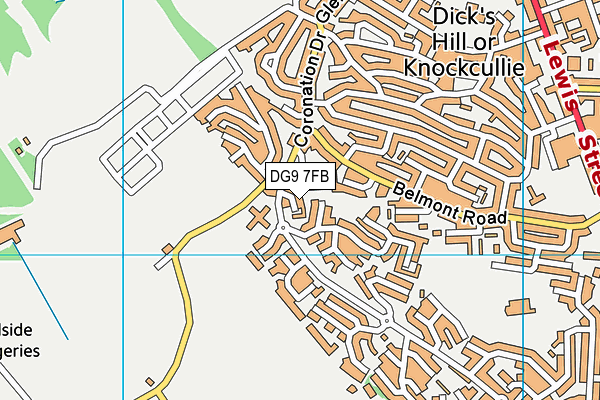 DG9 7FB map - OS VectorMap District (Ordnance Survey) DG9 7FB map - OS VectorMap District (Ordnance Survey)