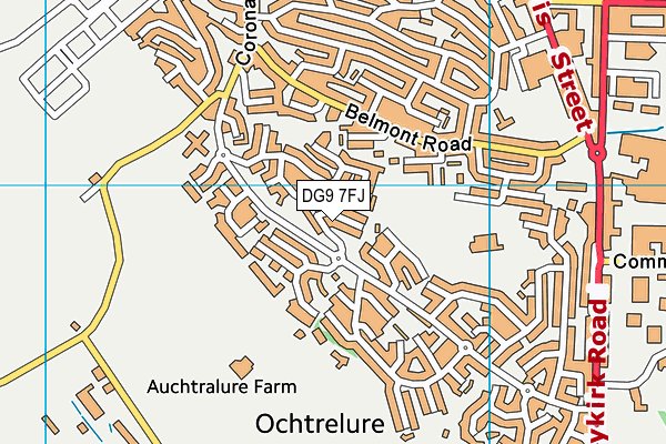 DG9 7FJ map - OS VectorMap District (Ordnance Survey) DG9 7FJ map - OS VectorMap District (Ordnance Survey)