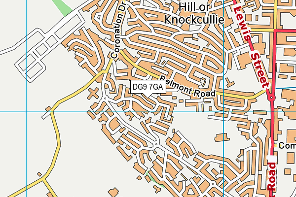 DG9 7GA map - OS VectorMap District (Ordnance Survey) DG9 7GA map - OS VectorMap District (Ordnance Survey)