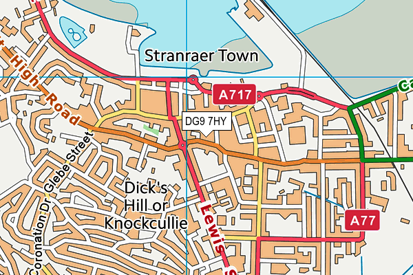 DG9 7HY map - OS VectorMap District (Ordnance Survey)