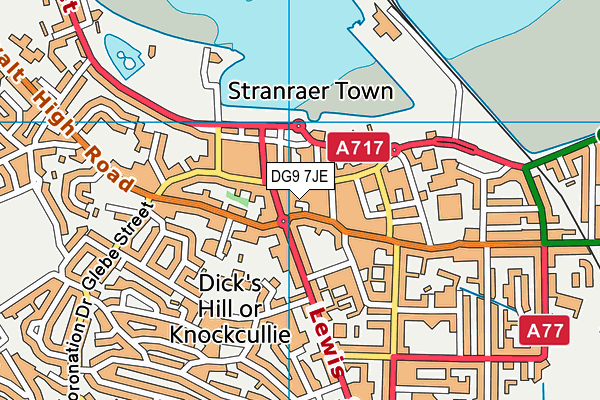 DG9 7JE map - OS VectorMap District (Ordnance Survey) DG9 7JE map - OS VectorMap District (Ordnance Survey)