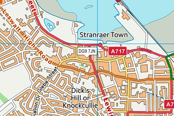 DG9 7JN map - OS VectorMap District (Ordnance Survey)