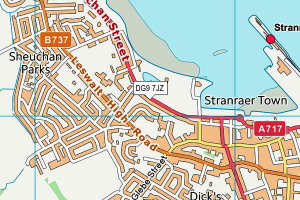 DG9 7JZ map - OS VectorMap District (Ordnance Survey) DG9 7JZ map - OS VectorMap District (Ordnance Survey)