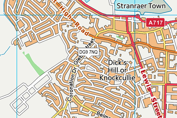 DG9 7NQ map - OS VectorMap District (Ordnance Survey)
