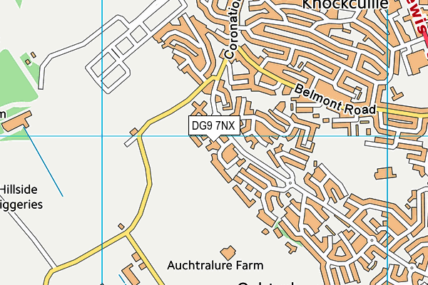 DG9 7NX map - OS VectorMap District (Ordnance Survey) DG9 7NX map - OS VectorMap District (Ordnance Survey)
