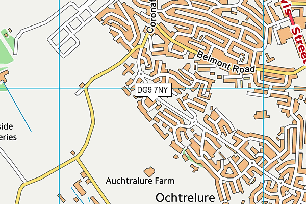 DG9 7NY map - OS VectorMap District (Ordnance Survey) DG9 7NY map - OS VectorMap District (Ordnance Survey)