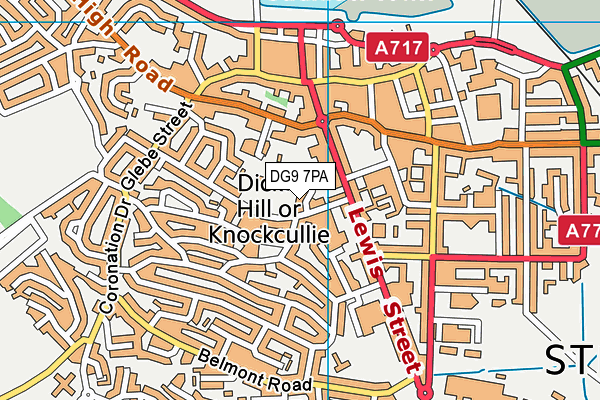 DG9 7PA map - OS VectorMap District (Ordnance Survey) DG9 7PA map - OS VectorMap District (Ordnance Survey)