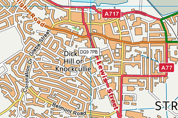 DG9 7PB map - OS VectorMap District (Ordnance Survey) DG9 7PB map - OS VectorMap District (Ordnance Survey)