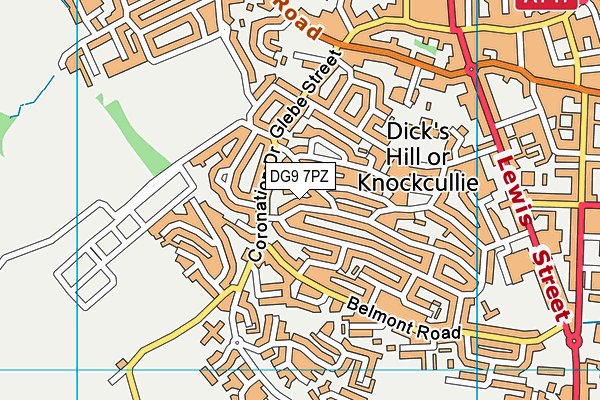 DG9 7PZ map - OS VectorMap District (Ordnance Survey) DG9 7PZ map - OS VectorMap District (Ordnance Survey)