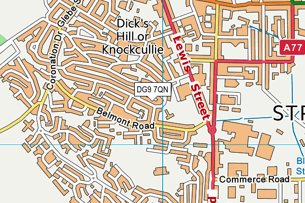 DG9 7QN map - OS VectorMap District (Ordnance Survey)