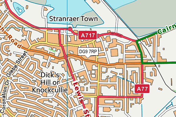DG9 7RP map - OS VectorMap District (Ordnance Survey)