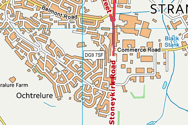 DG9 7SF map - OS VectorMap District (Ordnance Survey) DG9 7SF map - OS VectorMap District (Ordnance Survey)