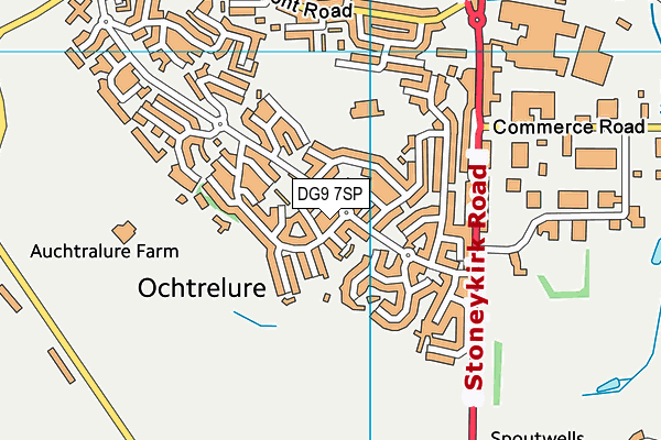 DG9 7SP map - OS VectorMap District (Ordnance Survey) DG9 7SP map - OS VectorMap District (Ordnance Survey)