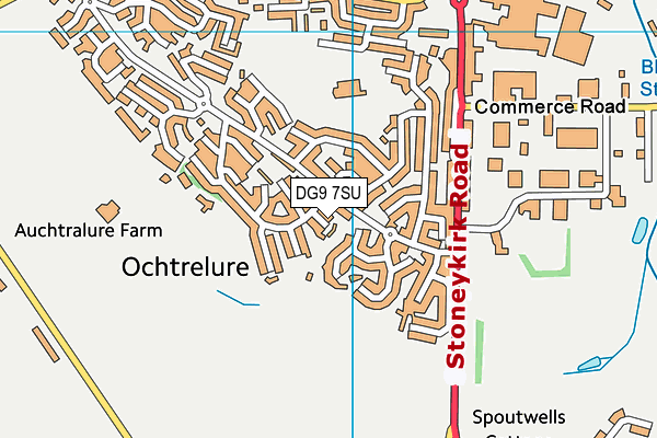 DG9 7SU map - OS VectorMap District (Ordnance Survey) DG9 7SU map - OS VectorMap District (Ordnance Survey)