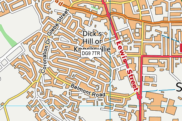 DG9 7TR map - OS VectorMap District (Ordnance Survey) DG9 7TR map - OS VectorMap District (Ordnance Survey)