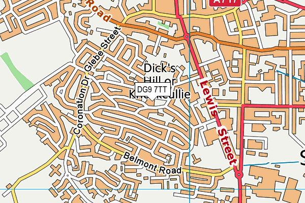DG9 7TT map - OS VectorMap District (Ordnance Survey) DG9 7TT map - OS VectorMap District (Ordnance Survey)