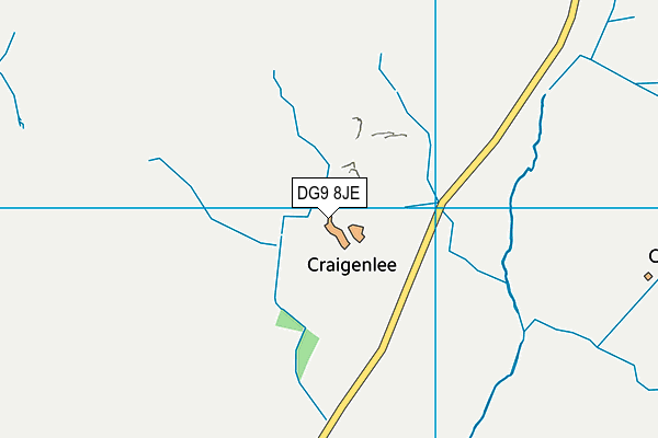 DG9 8JE map - OS VectorMap District (Ordnance Survey) DG9 8JE map - OS VectorMap District (Ordnance Survey)