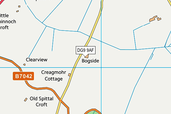 DG9 9AF map - OS VectorMap District (Ordnance Survey) DG9 9AF map - OS VectorMap District (Ordnance Survey)