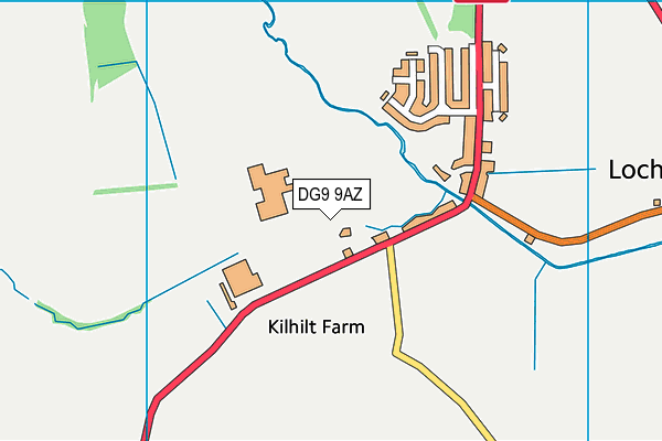 DG9 9AZ map - OS VectorMap District (Ordnance Survey) DG9 9AZ map - OS VectorMap District (Ordnance Survey)