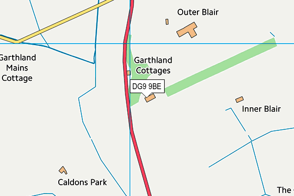 DG9 9BE map - OS VectorMap District (Ordnance Survey) DG9 9BE map - OS VectorMap District (Ordnance Survey)