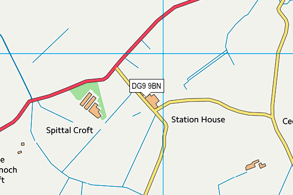 DG9 9BN map - OS VectorMap District (Ordnance Survey) DG9 9BN map - OS VectorMap District (Ordnance Survey)