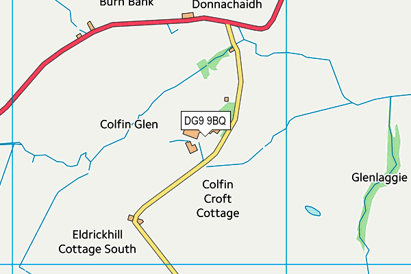 DG9 9BQ map - OS VectorMap District (Ordnance Survey) DG9 9BQ map - OS VectorMap District (Ordnance Survey)