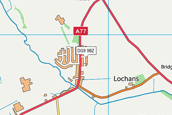 DG9 9BZ map - OS VectorMap District (Ordnance Survey) DG9 9BZ map - OS VectorMap District (Ordnance Survey)
