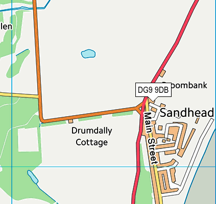 DG9 9DB map - OS VectorMap District (Ordnance Survey) DG9 9DB map - OS VectorMap District (Ordnance Survey)