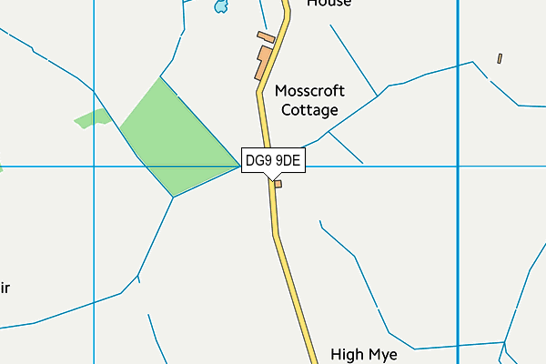 DG9 9DE map - OS VectorMap District (Ordnance Survey) DG9 9DE map - OS VectorMap District (Ordnance Survey)