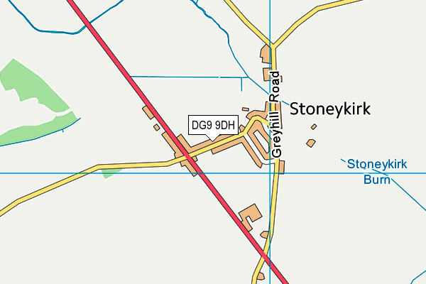 DG9 9DH map - OS VectorMap District (Ordnance Survey) DG9 9DH map - OS VectorMap District (Ordnance Survey)