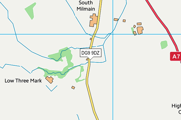 DG9 9DZ map - OS VectorMap District (Ordnance Survey) DG9 9DZ map - OS VectorMap District (Ordnance Survey)