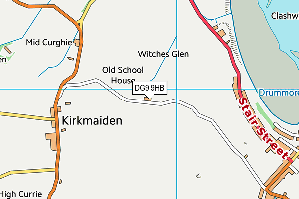 DG9 9HB map - OS VectorMap District (Ordnance Survey) DG9 9HB map - OS VectorMap District (Ordnance Survey)