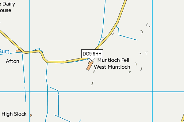 DG9 9HH map - OS VectorMap District (Ordnance Survey) DG9 9HH map - OS VectorMap District (Ordnance Survey)